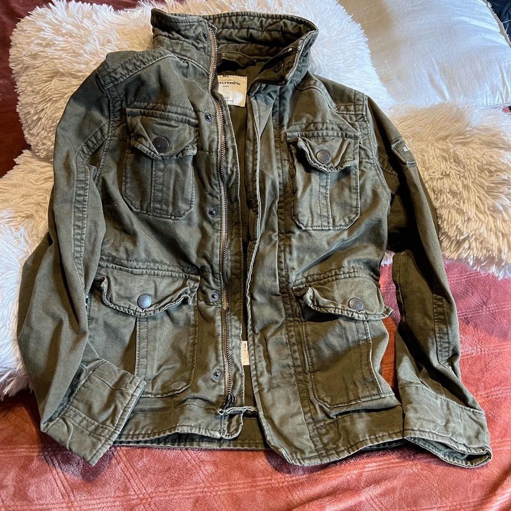 Abercrombie Kids Olive Green Army Jacket